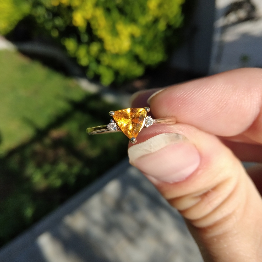 Unique,  one of a kind spessertine /sepsertite manderin orange garnet